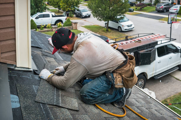 Professional Flat Roof Repair technician working in Falls Mills, VA